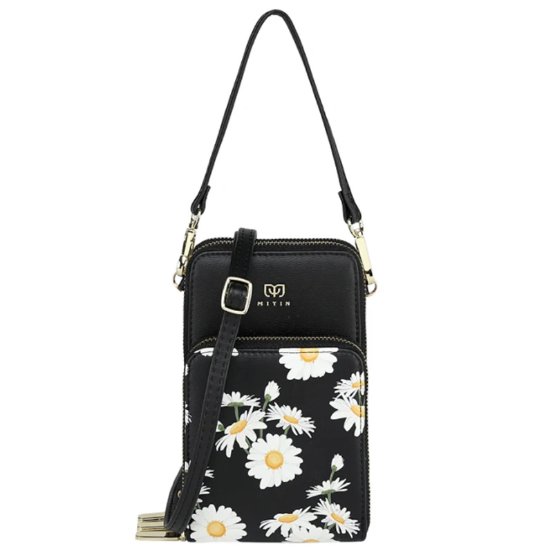 

Floral Print Mobile Phone Wallet Case Ladies Cellphone Bag Multi-card Wallet Fashion Large Capacity Card Bag