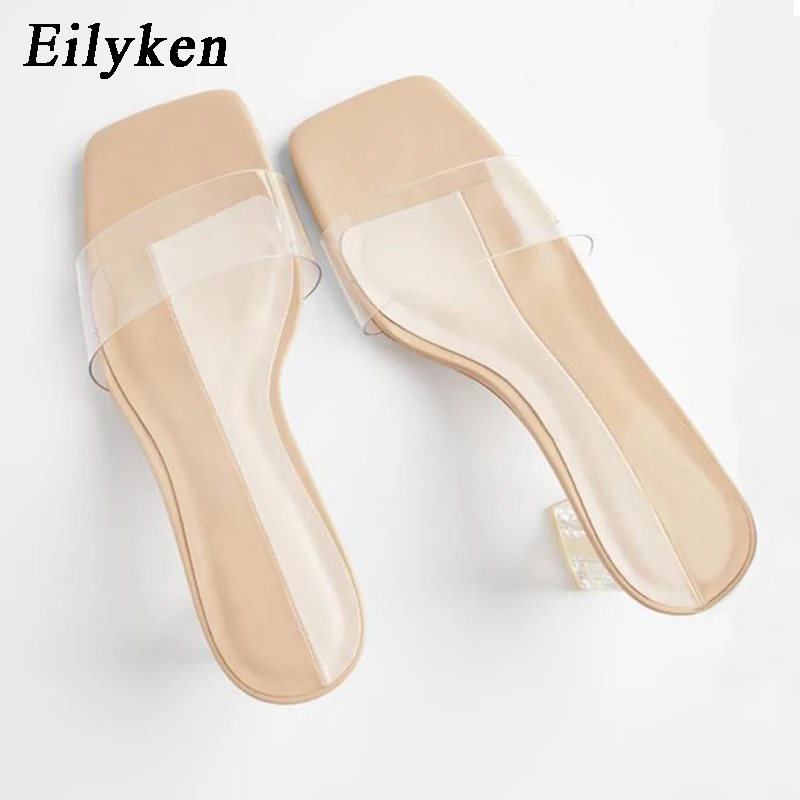 Eilyken новые сексуальные прозрачные ПВХ Туфли желе женские модные с открытым