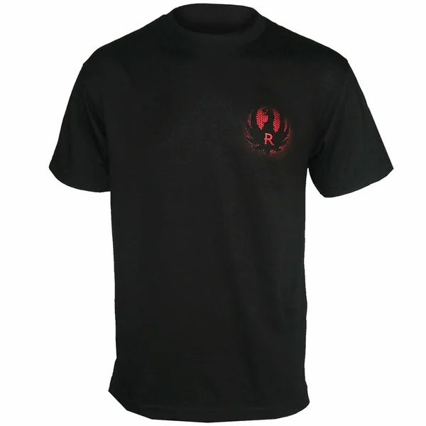 

Оригинальная Мужская черная футболка Ruger с вырезами и логотипом, Новинка