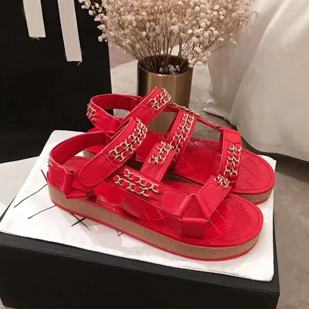 

Prowow 2021European station new summer thick soled sandals fashion casual women's shoes Roman shoes retro beach shoes