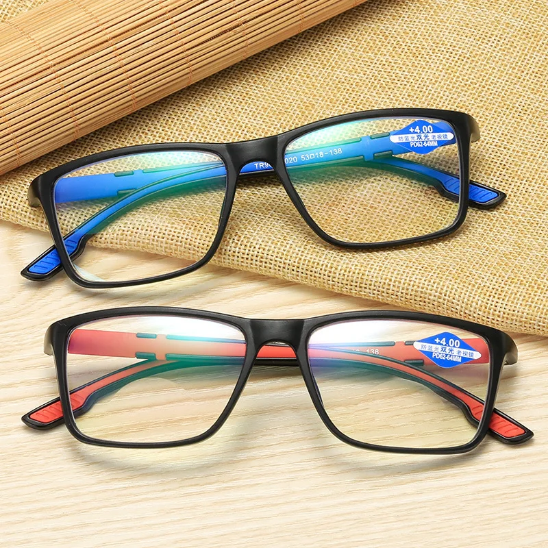 iboode Anti-blue Reading Glasses Ultra Light Resin Computer Fashion Flexible Multifocal +1.0 1.5 2 2.5 4.0 | Аксессуары для одежды