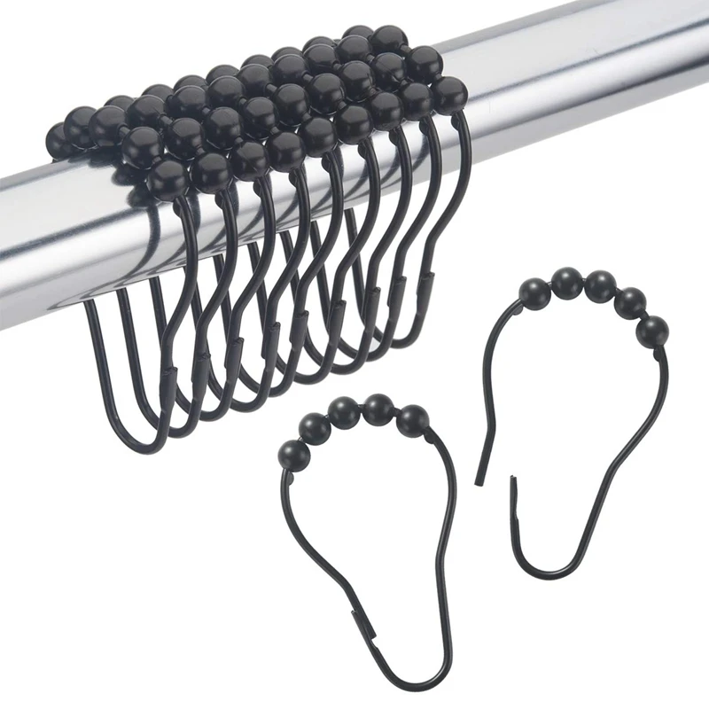 

Душ Шторы Крючки Кольца металлические крючки для занавески в душ Шторы Крючки Кольца для Ванная комната душевые поддоны Шторы s набор из 12 ч...