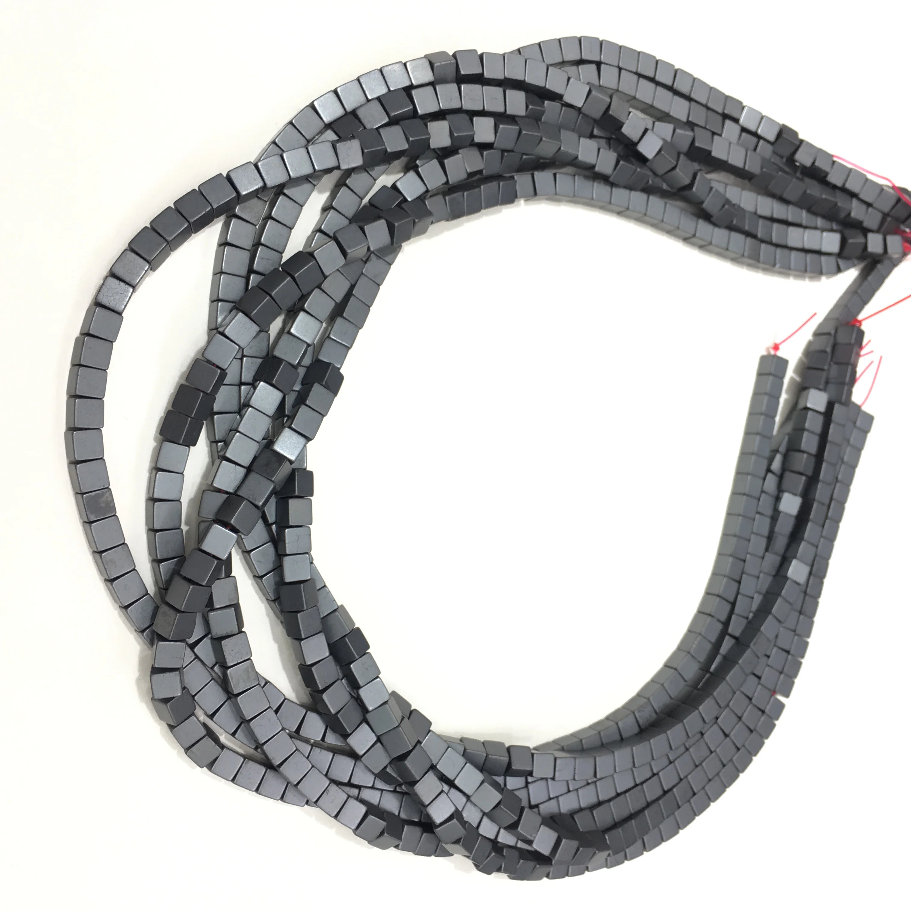 Заводская цена натуральный гематит камень россыпью бисер Изготовление