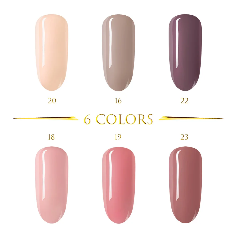 6Gel Polish Kit 2 Гель-лак для ногтей COSCELIA, 8 мл, 6/10 шт., набор гель-лаков для ногтей, все для маникюра, набор для дизайна ногтей, набор для ногтей - Цвет: 6Gel Polish Kit 2