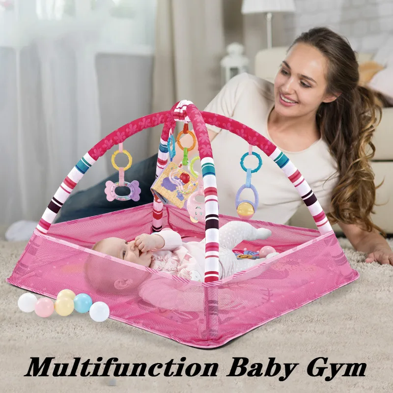 play mat baby carpet puzzle mat with balls educational rack toys infant fitness crawling childrens mat gift for kids gym free global shipping