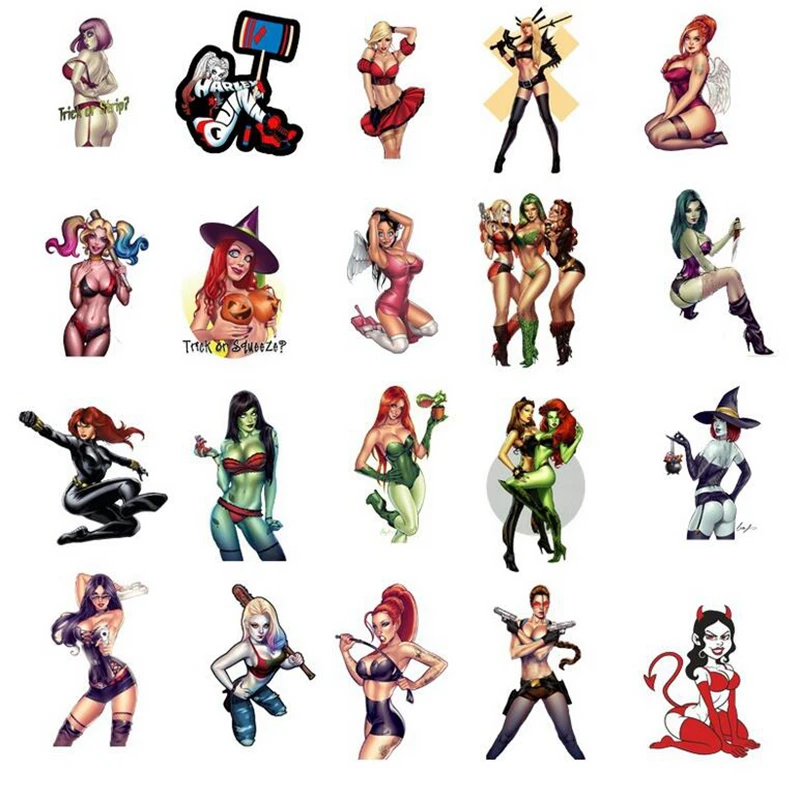 10/30/50 шт водонепроницаемые наклейки с мультипликационным принтом Billie Eilish