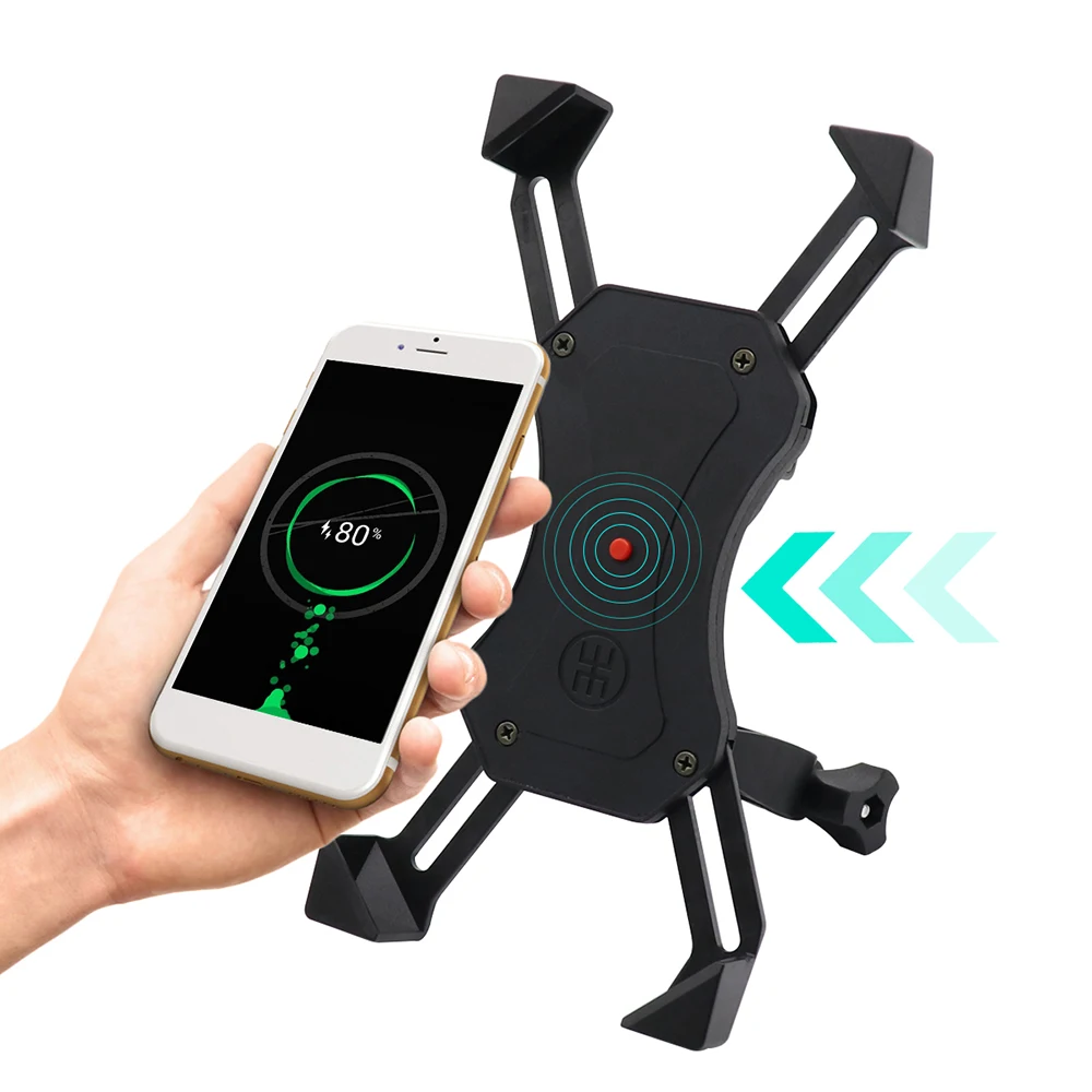 Универсальный Регулируемый USB заряжаемый держатель для телефона Руля Мотоцикла