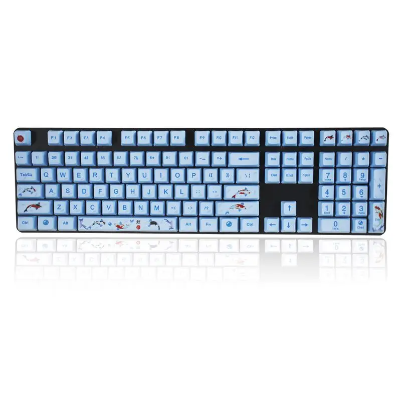 

1 Set Replaceable OEM PBT 108 Keycaps Dye-sublimation Keycap Mechanical Keyboard Personality Customized Creative