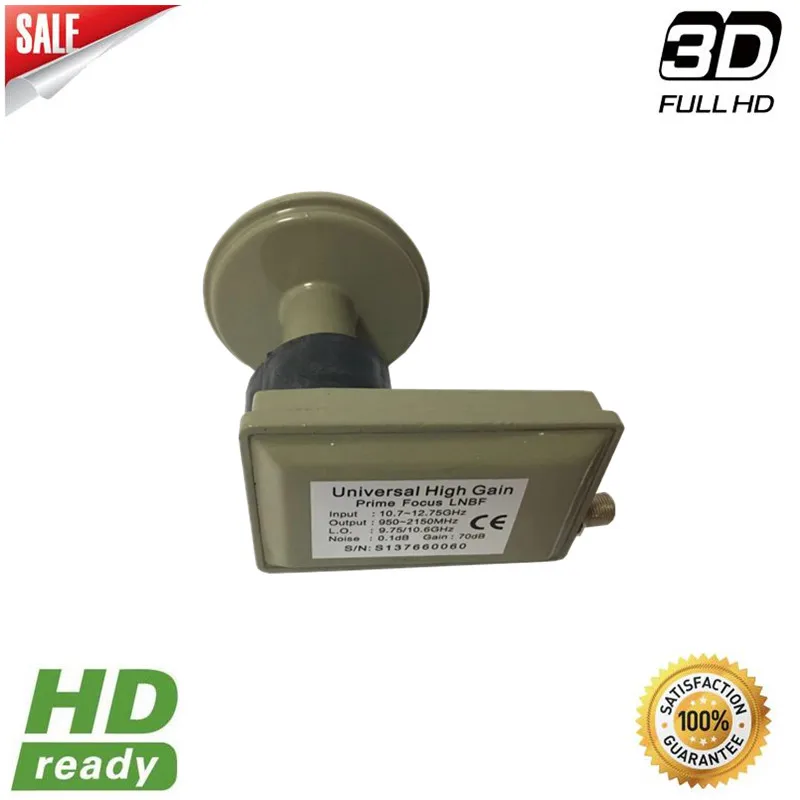Высокий коэффициент усиления Ku Band Prime Focus LNB для C-образной антенны (кронштейн в