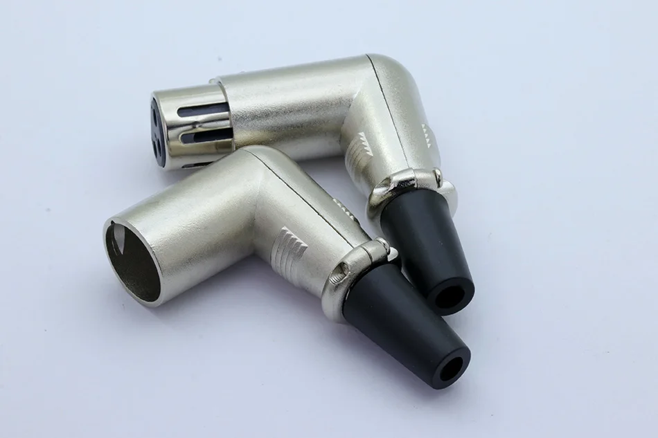 10 шт./лот 3 Pin XLR прямоугольный разъем штепсельная вилка XLR микрофон микрофонный кабель пайка 90 градусов разъем провода