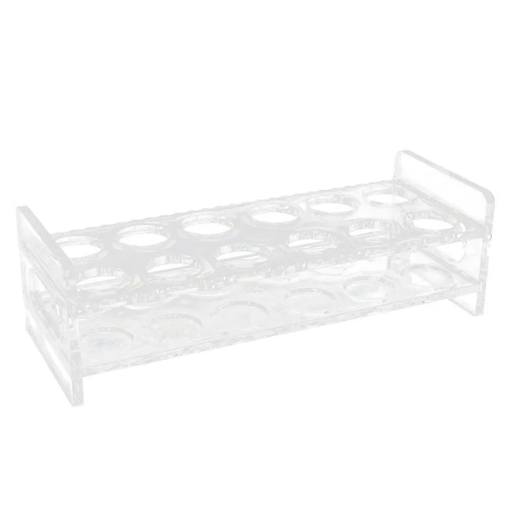 

12-Hole Clear Acrylic Shot Glass Holder Rack Barware Whisky Cup Serving Tray, shock resistant & wear resistant