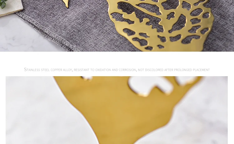 

Stainless Steel Metal Leaves Statue Marble Decorations Christmas Decorations For Home Sculpture Escultura Home Decor Accessories