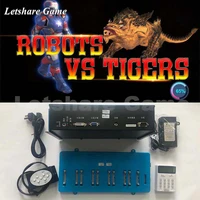 arcade coin operated robots vs tigers fish table shooting game gambling machine