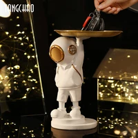 diver statue with tray sculpture home decor figurine desk storage multifunction tv cabinet ornaments room decoration crafts gift
