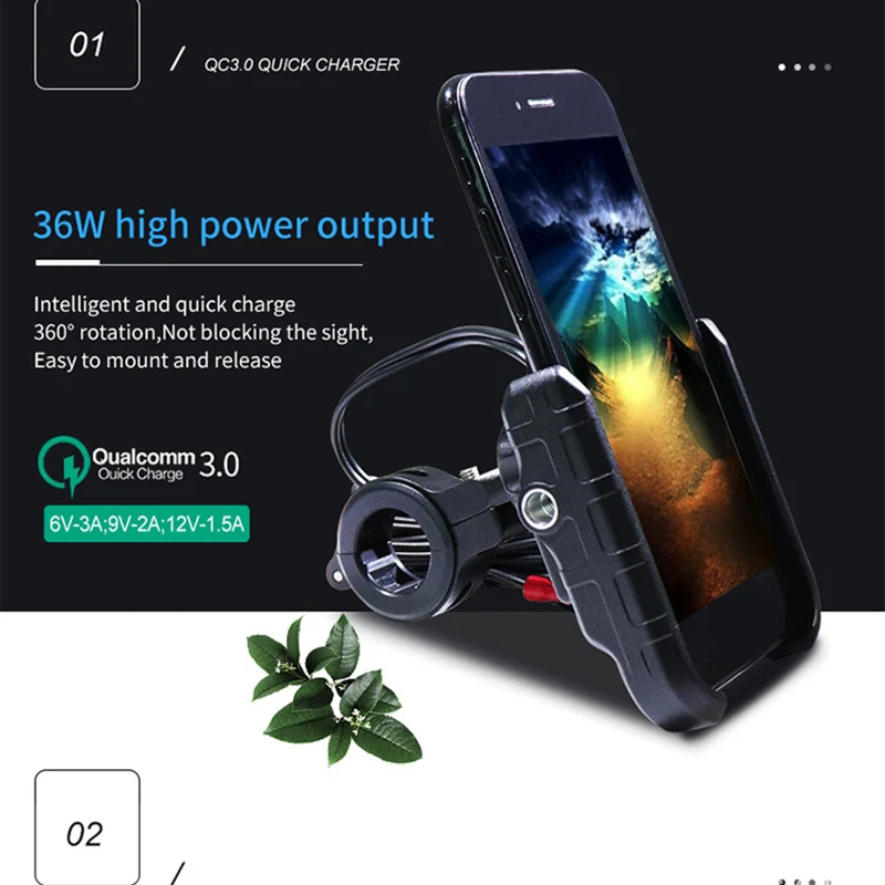 

Водонепроницаемый ударопрочный держатель для телефона на мотоцикл ND998