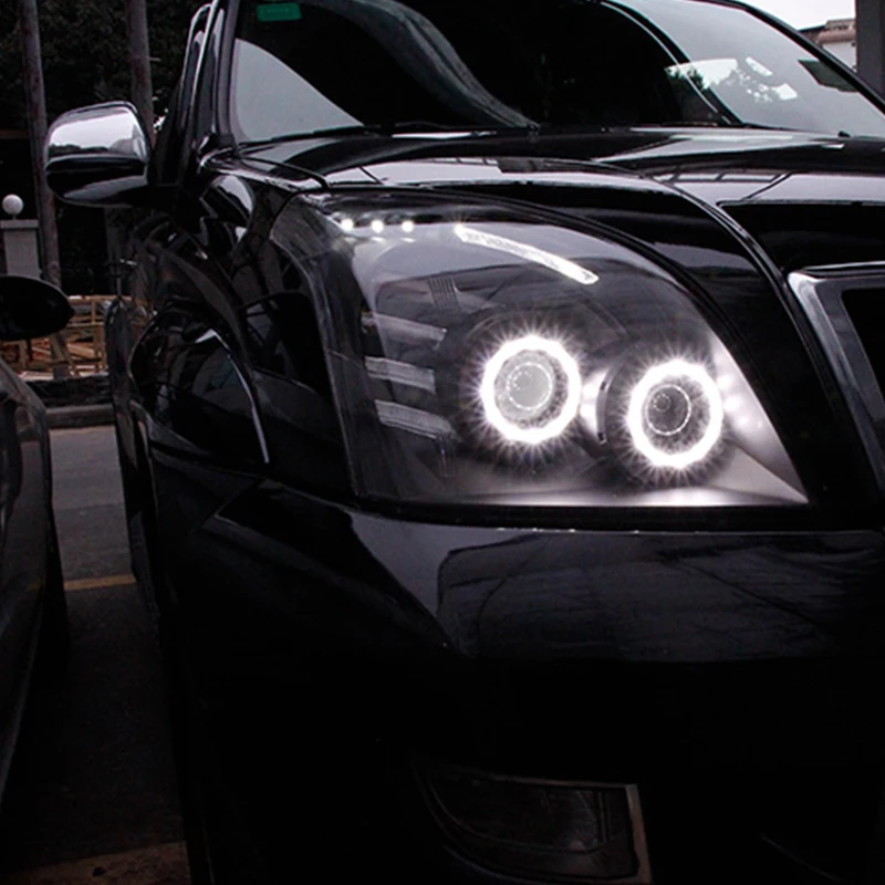 Автомобиль модифицированный ЧЕРНЫЙ светодиод ангельские глазки диафрагма
