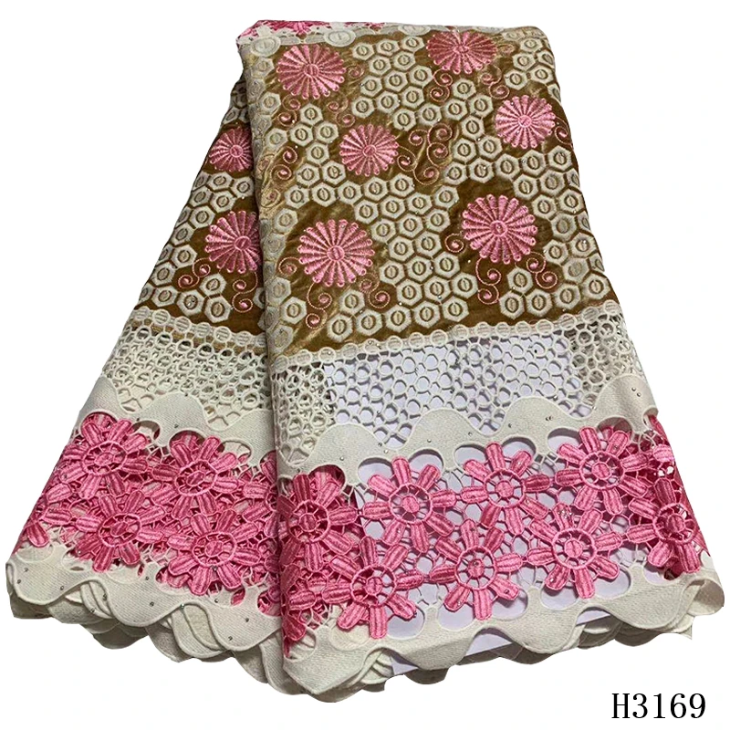 

HFX Embroidered Mesh Nigerian Cord Lace Fabrics Teal Green Bridal Lace Fabric for Wedding dress 2020 Indian Lace Fabric H3169