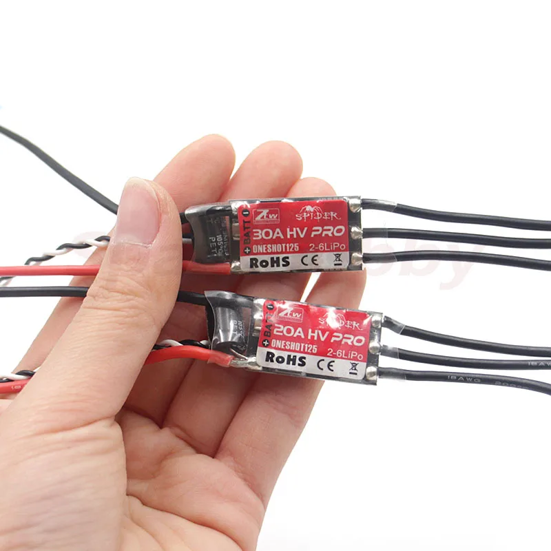 4 шт ztw паук 20a 30a hv pro 2 6s lipo oneshot125 esc скорость ко