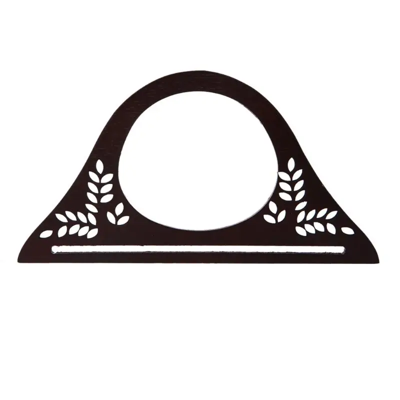 

Square Round Wood Metal Frame Kiss Clasp For Handle Bag Purse Accessories DIY