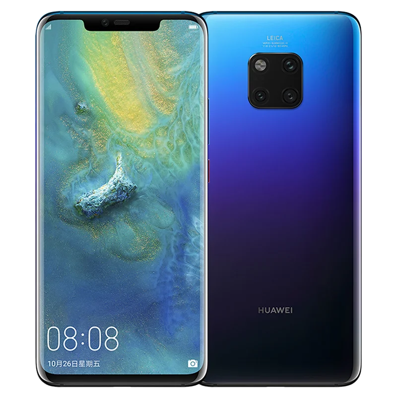 Twilight HUAWEI mate 20 Pro мобильный телефон 6,39 дюймов 2k OLED экран водонепроницаемый IP68 40 Мп задняя камера Kirin 980 Восьмиядерный разблокировка лица ID - Цвет: Twilight