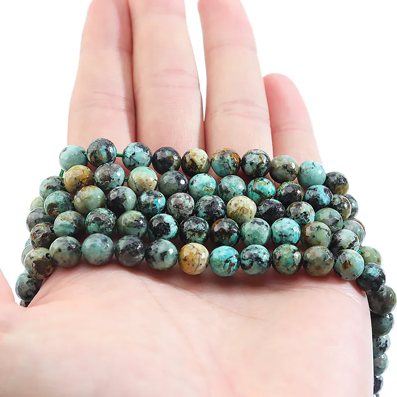 

Ciseng Factory Price New Arrival Natural Stone Faceted African Turquoises Gem Beads 8 10 mm Pick Size For Jewelry Making