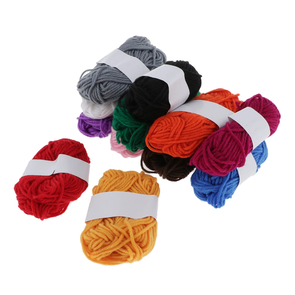 Хлопчатобумажная пряжа для вязания крючком 12 шт. | Дом и сад