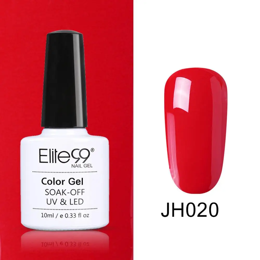 JH020 Elite99 винно-красный гель лак для ногтей 10 мл для дизайна ногтей маникюрный набор Гибридный гель Лаки нужно базовое верхнее покрытие для полигелевого лака - Цвет: JH020