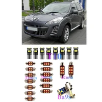 interior led lights replacement for peugeot bipper 405 306 309 4007 4008 405 408 5008 605 607 806 807 accessories kit white