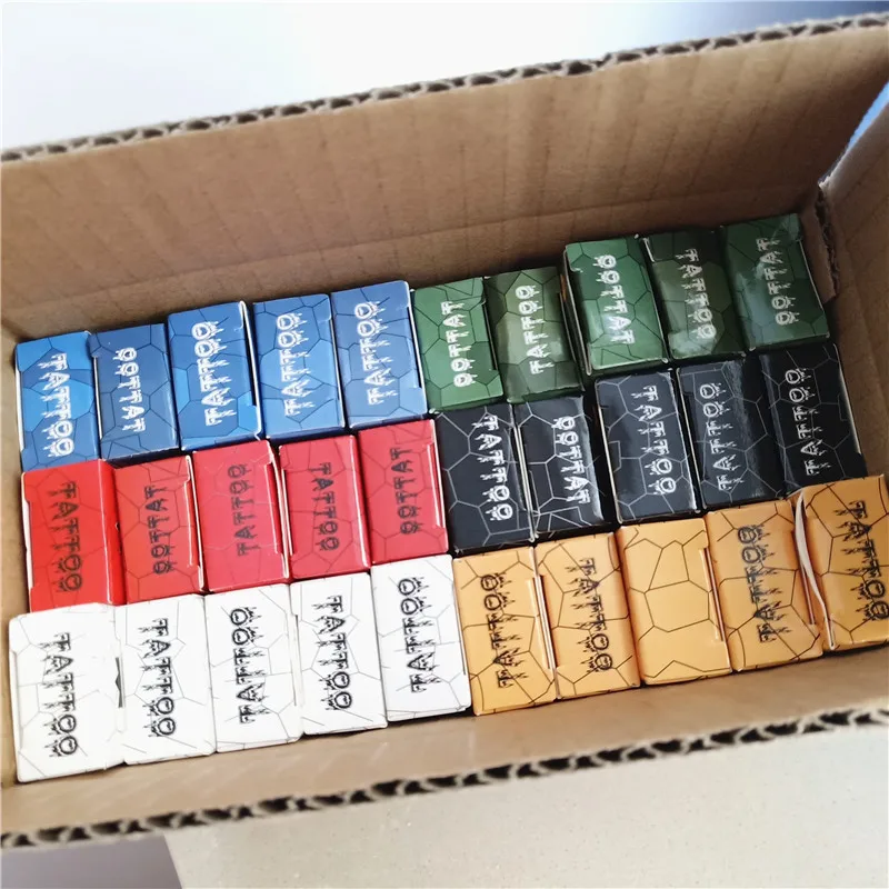 

30 PCS 38% 39% 40% Gold Yellow Blue Black Tattoo Cream Before Permanent makeup Body Eyebrow Eyeliner Lips 10G Supplies