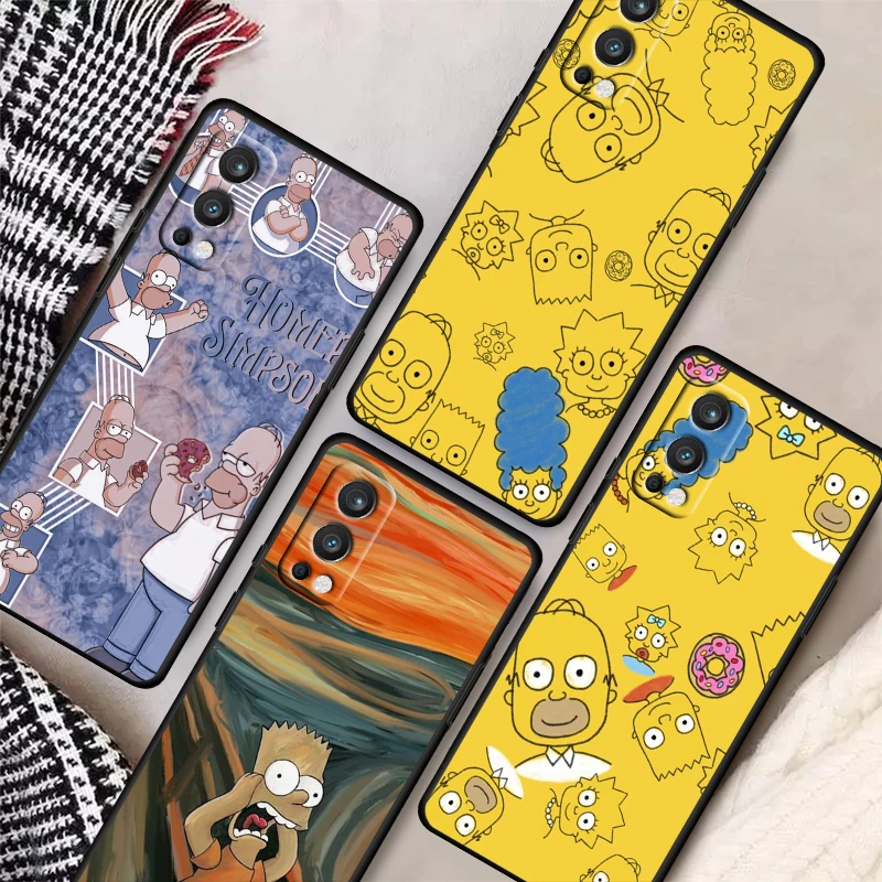 

Funny cartoon the simpsons For OnePlus Nord 2 CE N10 N100 5G 9R 9 7T 8 8T 7 Pro 6T 5T Silicone Soft Black Phone Case