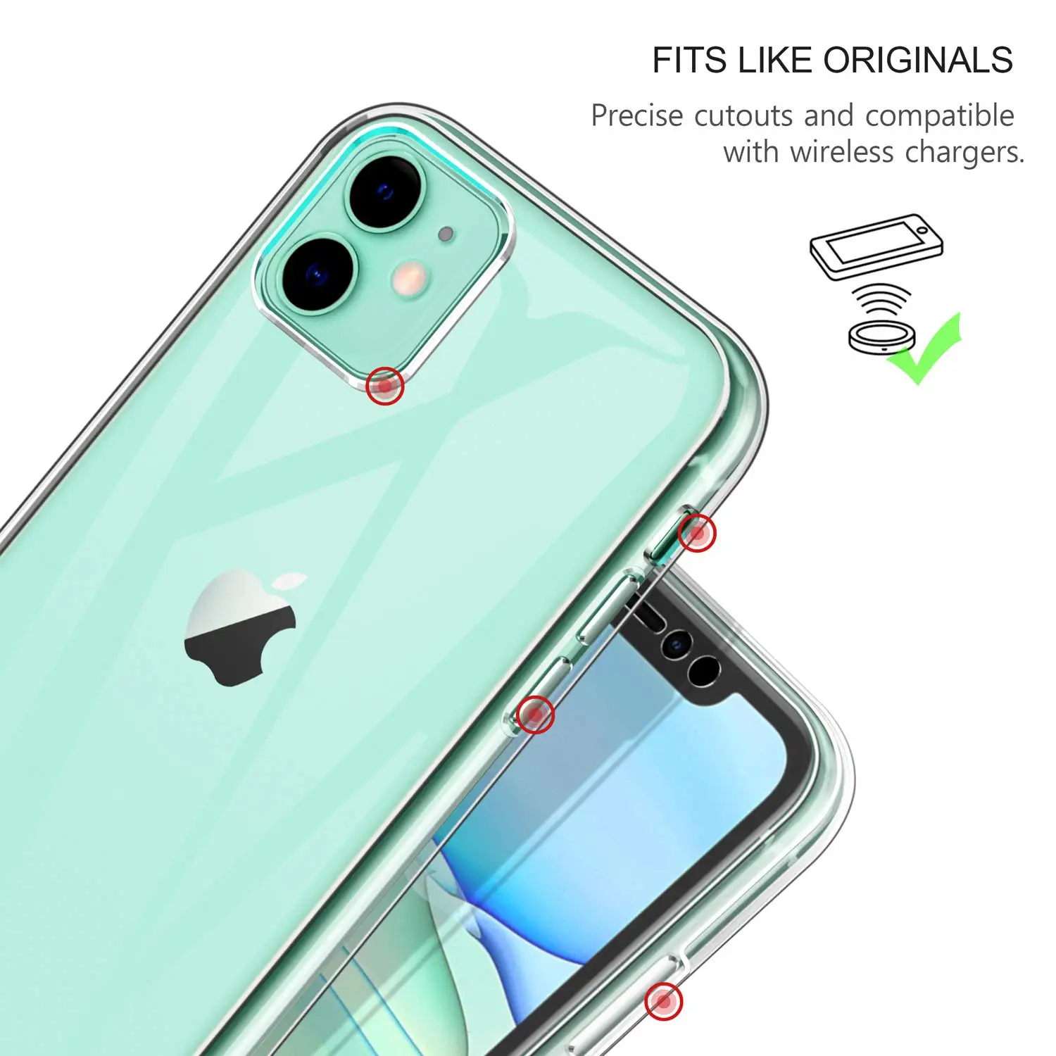 Чехол с полным покрытием 360 градусов для iPhone 11 Pro Max 7 8 6 6s Plus чехол из ПЭТ + мягкого