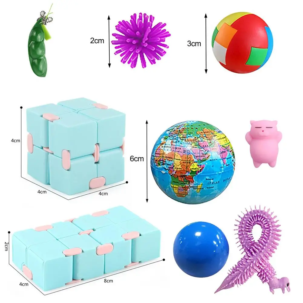 

21 Pack Fidget Sensory Toy Set Stress Relief Toys Autism Anxiety Relief Stress Bubble Fidget Sensory Toy For Kids Adults