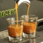 1 шт. 30456090 мл бокал для эспрессо с калибровкой кофейная чашка утолщенный бокал мини 1 унция мерные стаканы бокалы для вина es