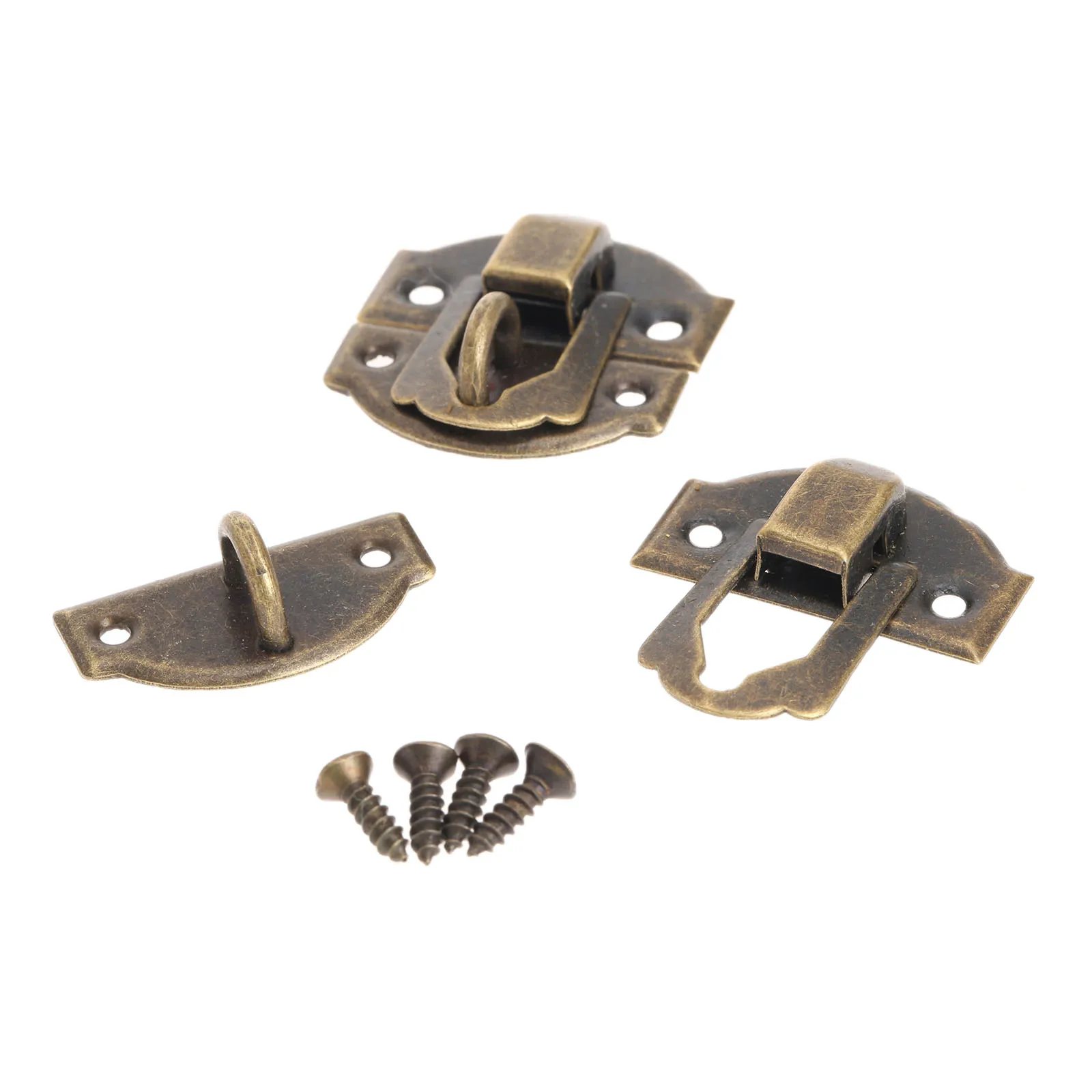 12 шт./компл. замки с защелками металлический замок замка античная бронза