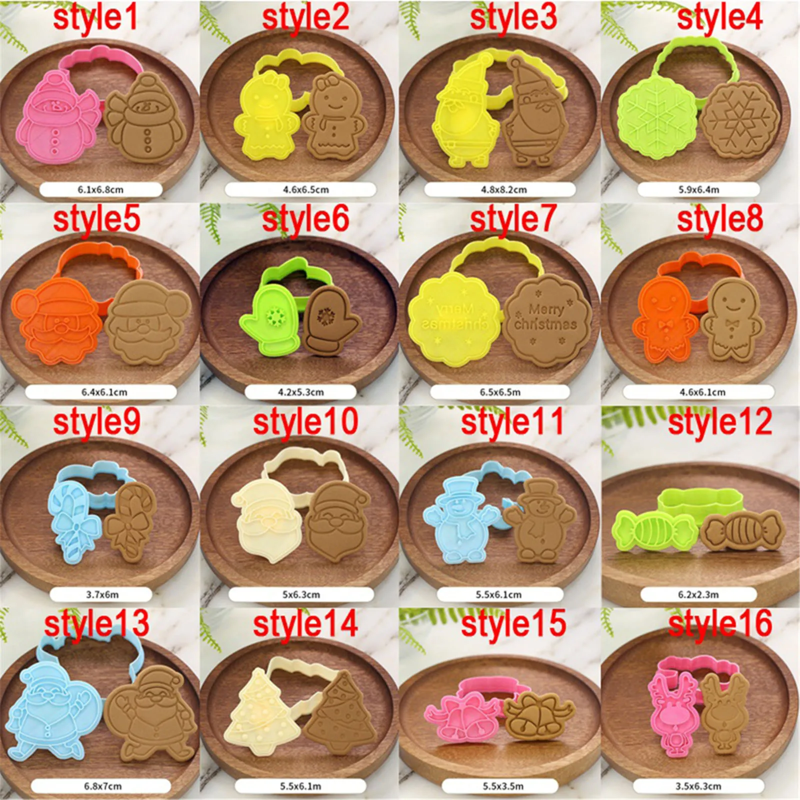 

Fondant Cake Mold Cookie Plunger Biscuit Mould Cutters Accessories Kitchen Supplies 3D DIY Baking Craft Cookie Cutters