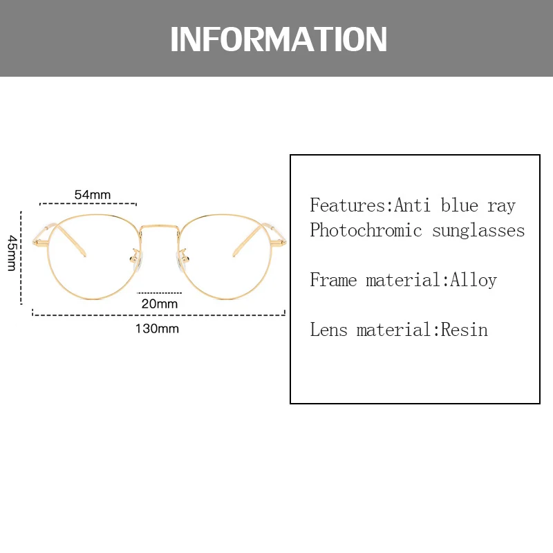 

Anti Radiation Glasses For Women With Photochromic Eyeglasses Anti Sunlight Glasses For Men Discoloration Eyeglass Indoor Outdoo