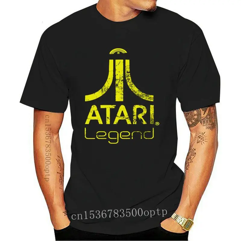 

Atari-Мужская хлопковая футболка с коротким рукавом и логотипом Антрацит-Легенда-новая и официальная