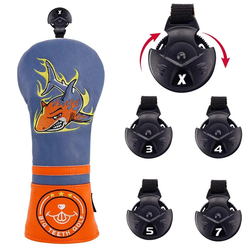 Чехлы для гольфа гибридные клюшки водителя Fairway Защитные чехлы клюшек акулы