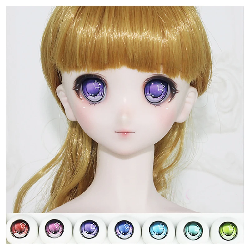 14 мм 24 глаза BJD кукла с кулоном в виде звезды форма для 1/6 1/4 1/3 SD DD аксессуары