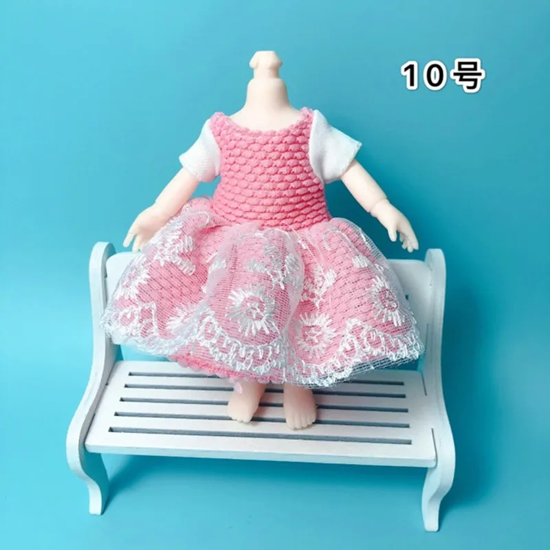 16 см Bjd Кукла Одежда высокого класса платье может одеваться модная кукольная