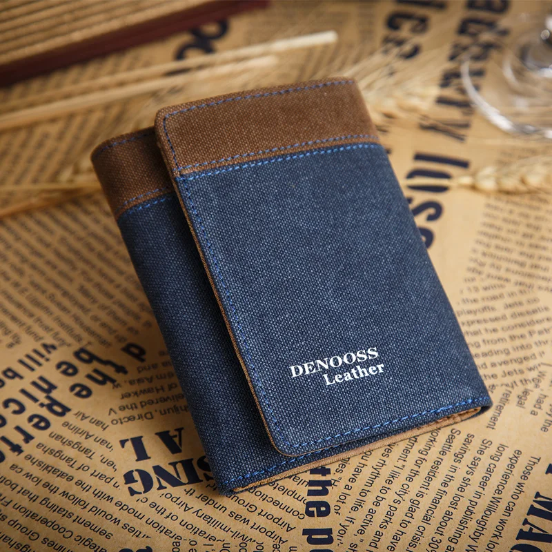 

Folding Vintage Wallet Men Snap Photo Card Holder Slim Wallet Men Minimalist Leather Carteira Masculina Man Purse DE60NQB