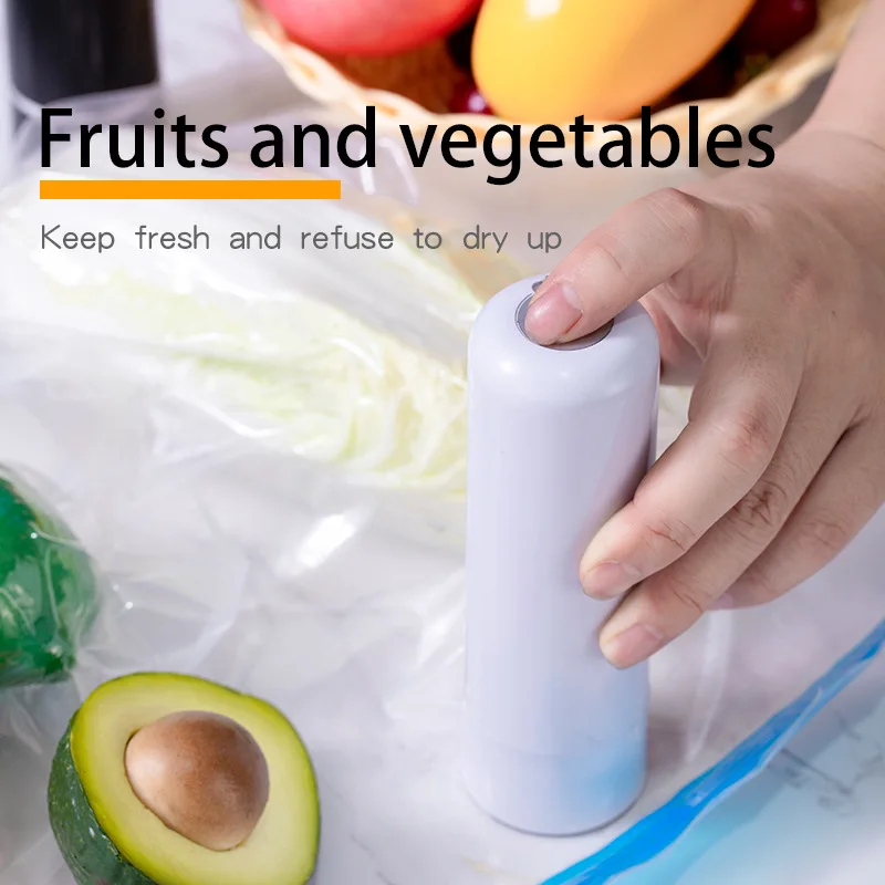 

Portable USB Charge Wholesale Sous Vide Home Vacuum Plastic Food Snacks Bag Sealing Machine Saver Packaging Kitchen Storage