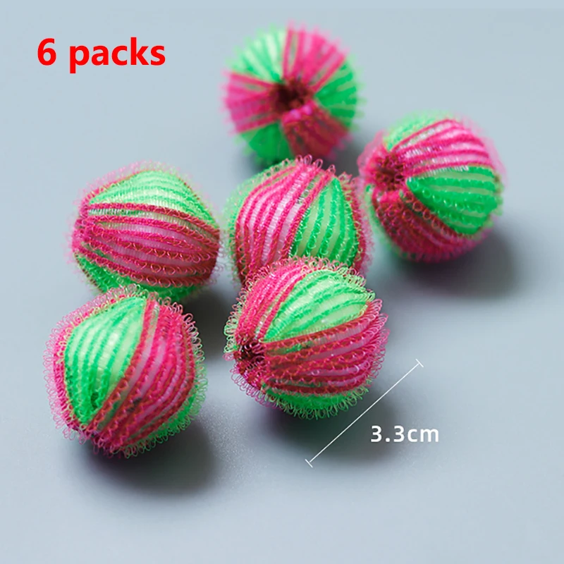 

6pcs Magic Laundry Ball Clothes Personal Care Hair Removal Cleaning Balls Reusable Washing Machine Hair Removing Ball