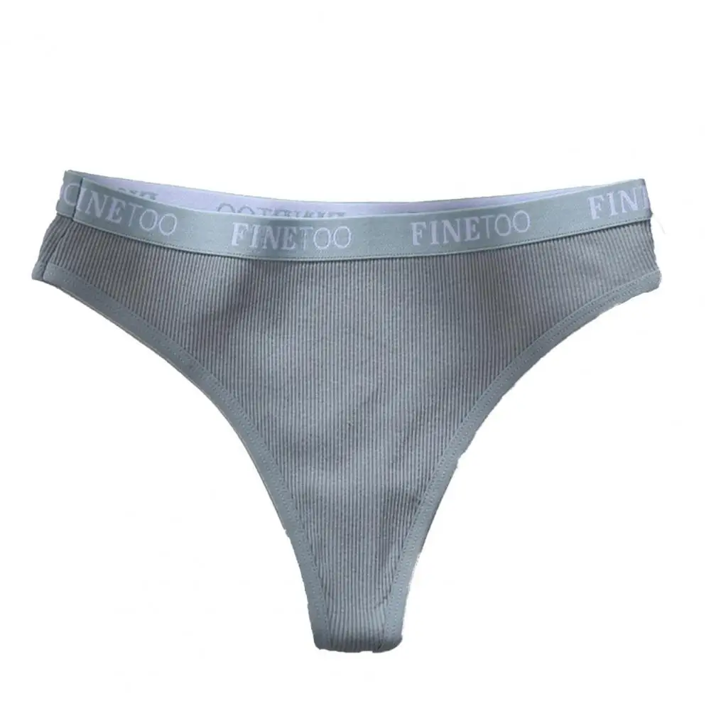 

Стринги женские Однотонные эластичные с заниженной талией и буквенным принтом