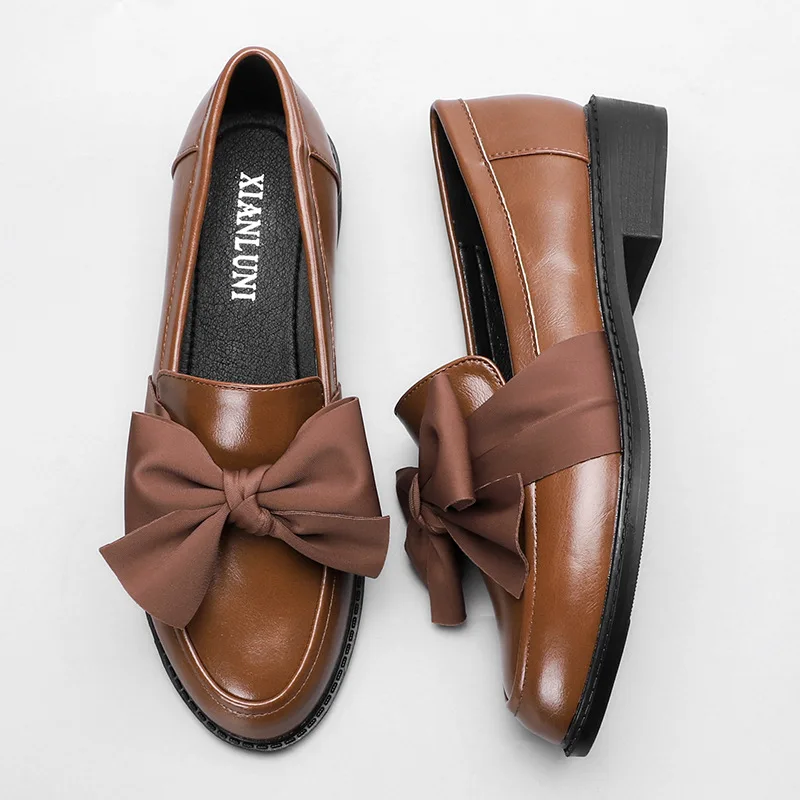 Small Leather Shoes Women's Fashion Retro All-match Korean-Style Flat British Single Shoes Women Womens Shoes Flats Casual