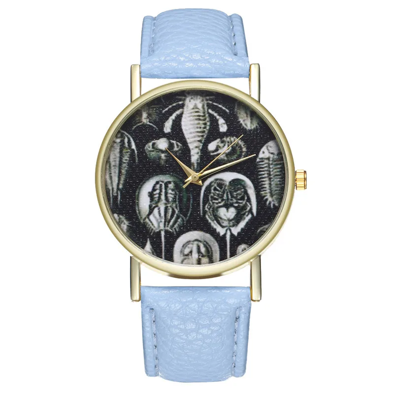 Хэллоуин череп часы с принтом для женщин и мужчин кварцевые спортивные наручные