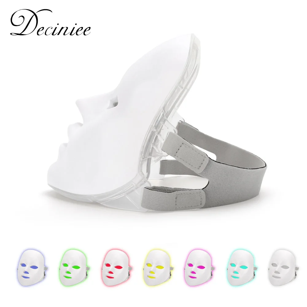 7 цветов светодиодный фотон Электрический маска для лица Омоложение кожи против