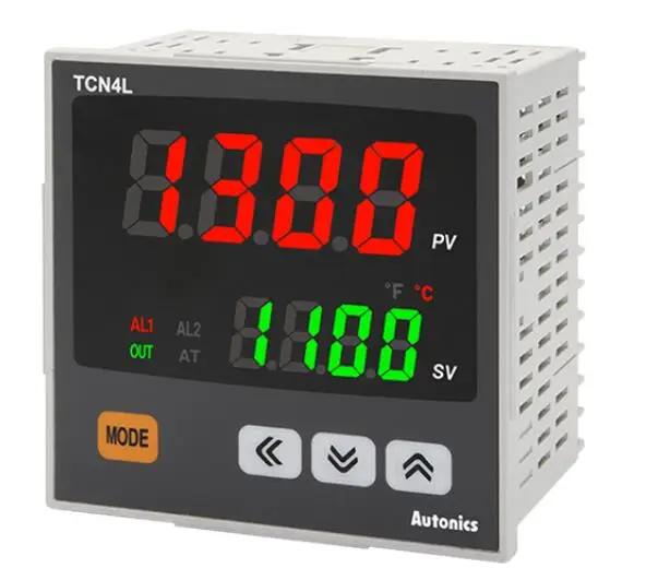 TCN4L-24R контроль температуры, 1/4DIN, двойной дисплей, 4-значный, ПИД-контроль, реле и выход SSR, 2 выхода сигнализации, 100-240 В переменного тока