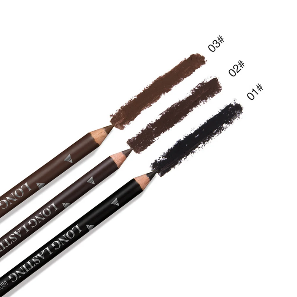 

3 Colors Black Eyeliner Pencil for Women Waterproof Brown Eyebrow Eye Liner Pencils Makeup Tools Wholesale & Dropshipping