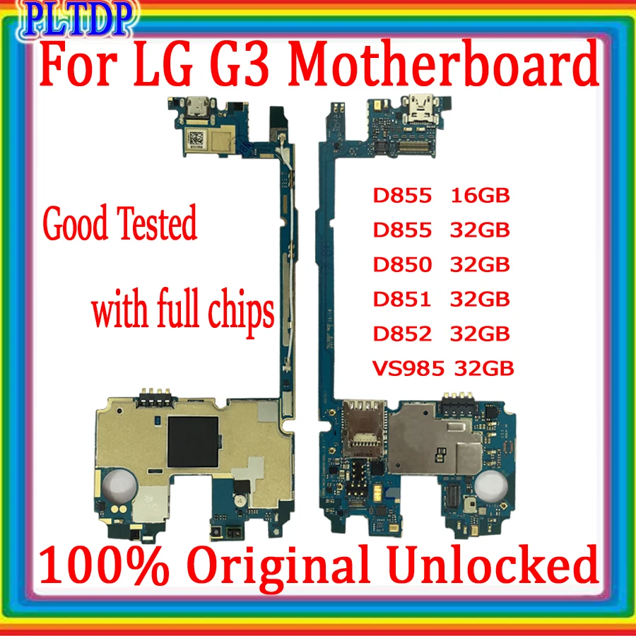 Официальная версия материнской платы для LG G3 D855 D850 D851 D852 VS985 100% оригинал с полными